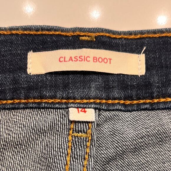 Levi’s Classic Bootcut Jeans Size 14 Dark Wash - Picture 6 of 10